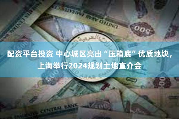 配资平台投资 中心城区亮出“压箱底”优质地块，上海举行2024规划土地宣介会