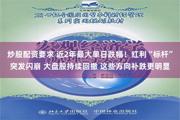 炒股配资要求 近2年最大单日跌幅！红利“标杆”突发闪崩 大盘股持续回撤 这些方向补跌更明显