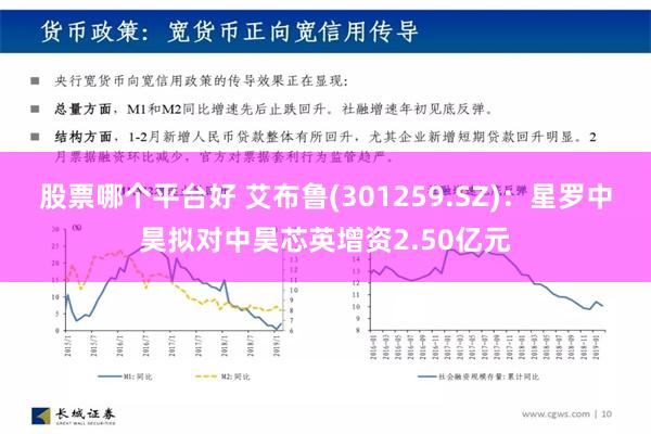 股票哪个平台好 艾布鲁(301259.SZ)：星罗中昊拟对中昊芯英增资2.50亿元
