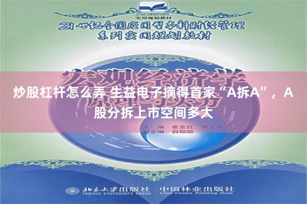 炒股杠杆怎么弄 生益电子摘得首家“A拆A”，A股分拆上市空间多大