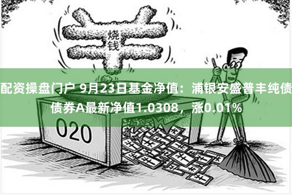 配资操盘门户 9月23日基金净值：浦银安盛普丰纯债债券A最新净值1.0308，涨0.01%