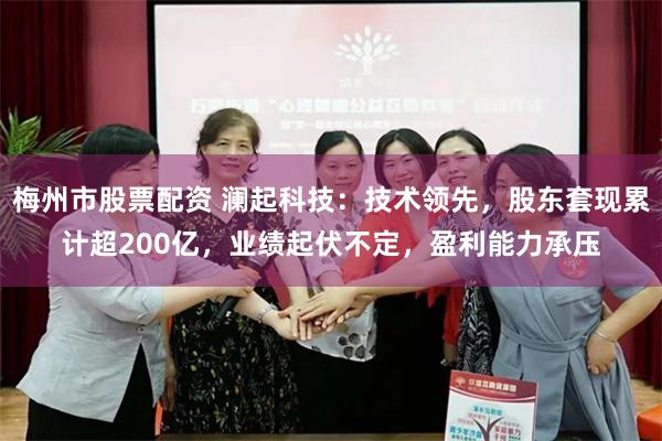 梅州市股票配资 澜起科技：技术领先，股东套现累计超200亿，业绩起伏不定，盈利能力承压