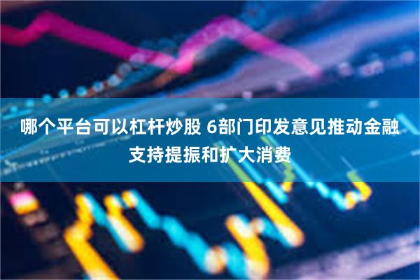 哪个平台可以杠杆炒股 6部门印发意见推动金融支持提振和扩大消费