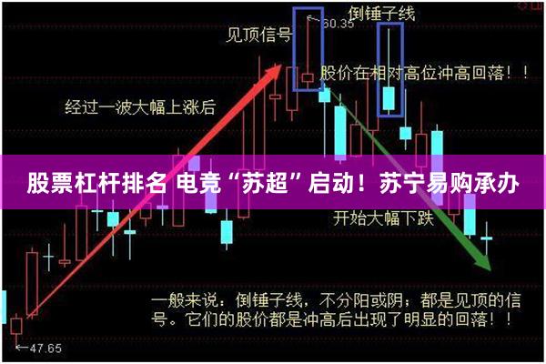股票杠杆排名 电竞“苏超”启动!苏宁易购承办